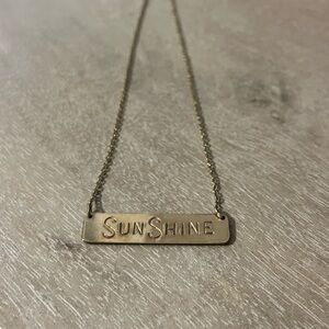 Kate Davis Mer Bar Necklace Sunshine